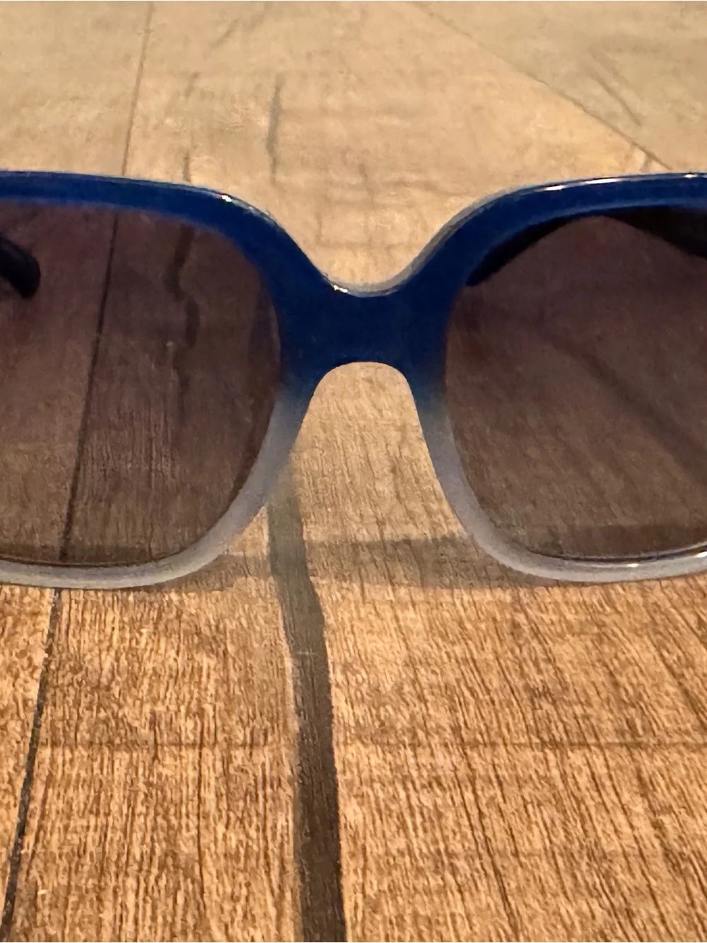 Coach Blue Gradient Square Sunglasses